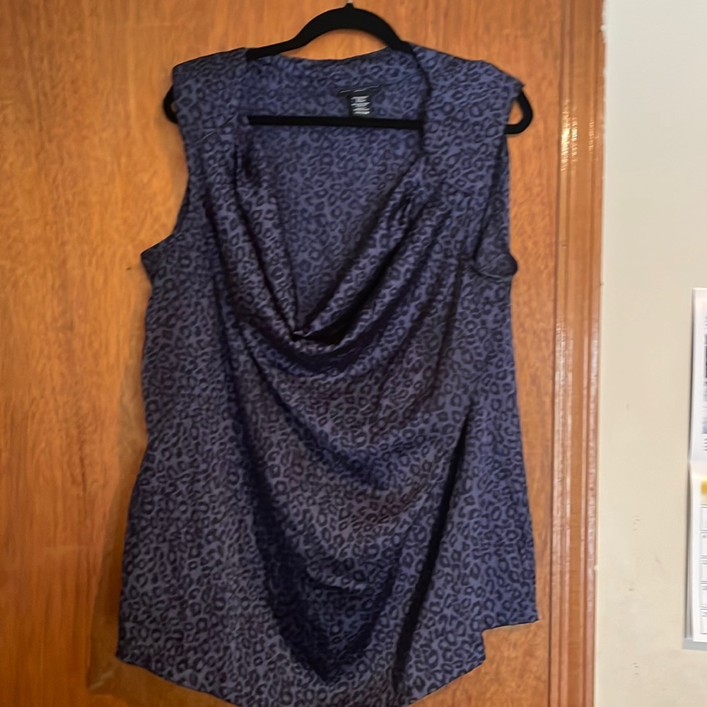 Used Leopard Print Tank Top Size 20/22W